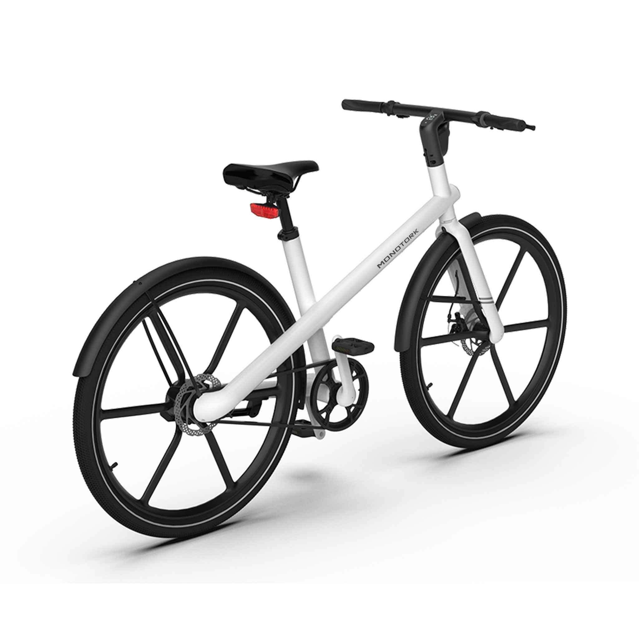 UNI4 White Belt-Drive Electric Bike (Clean & Low Maintenance)