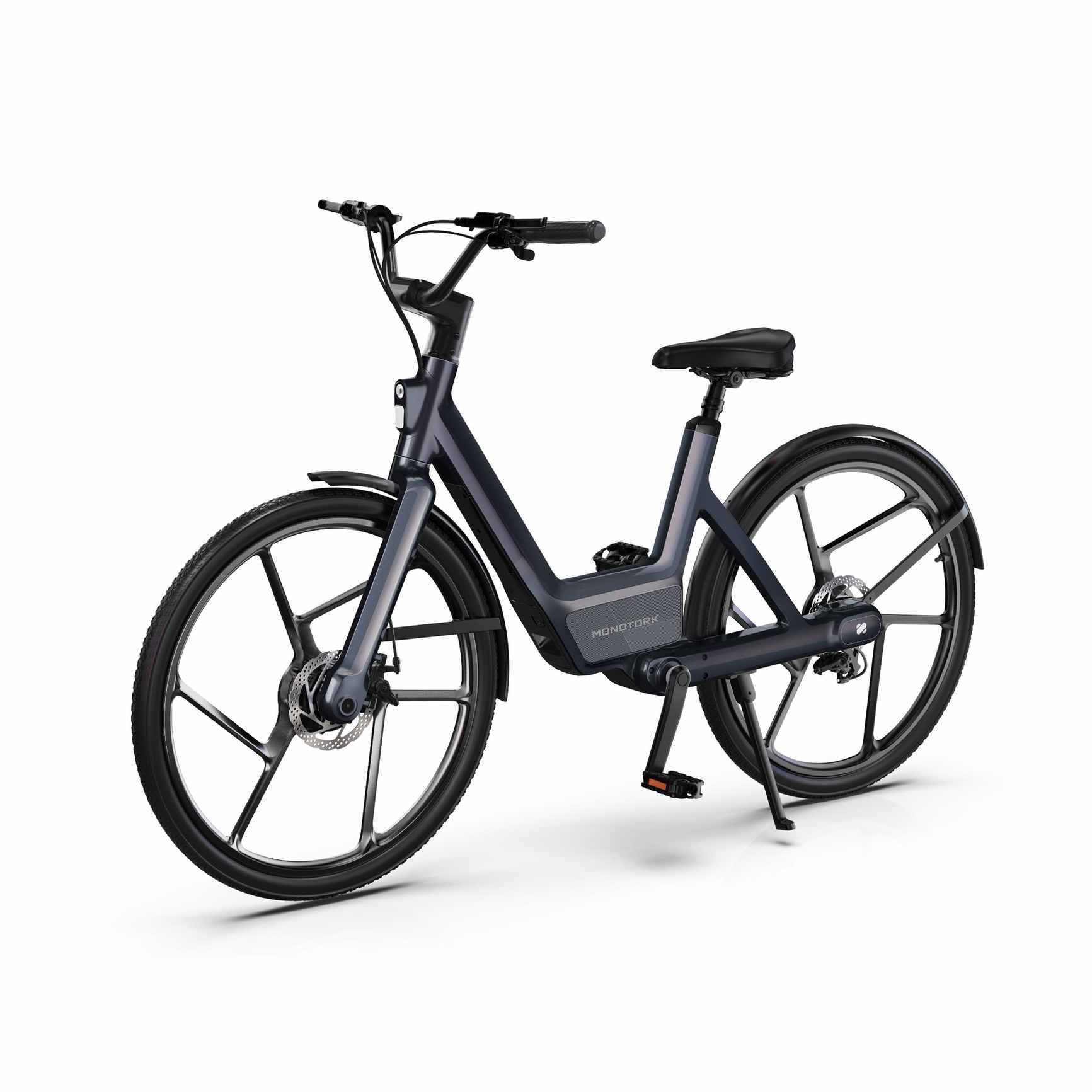 HC02 Black - Shaft-Drive Electric Bike (No Chain, No Grease)