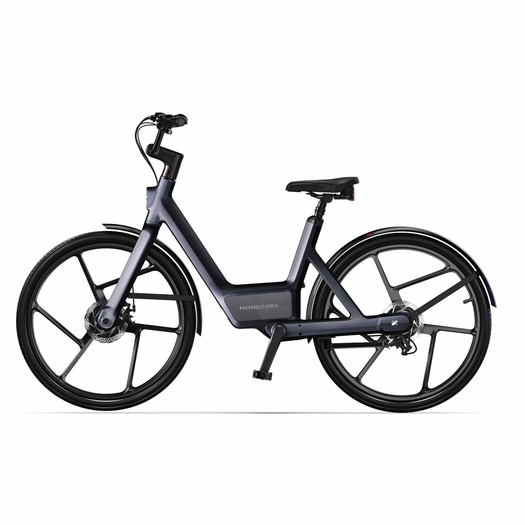 HC02 Black - Shaft-Drive Electric Bike (No Chain, No Grease)
